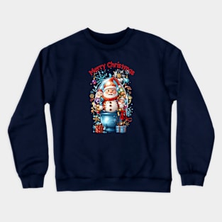 Merry Christmas bubble Santa Crewneck Sweatshirt